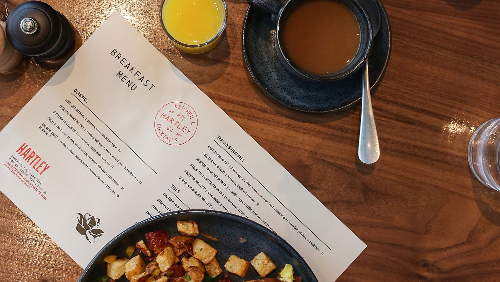 Brunch spread