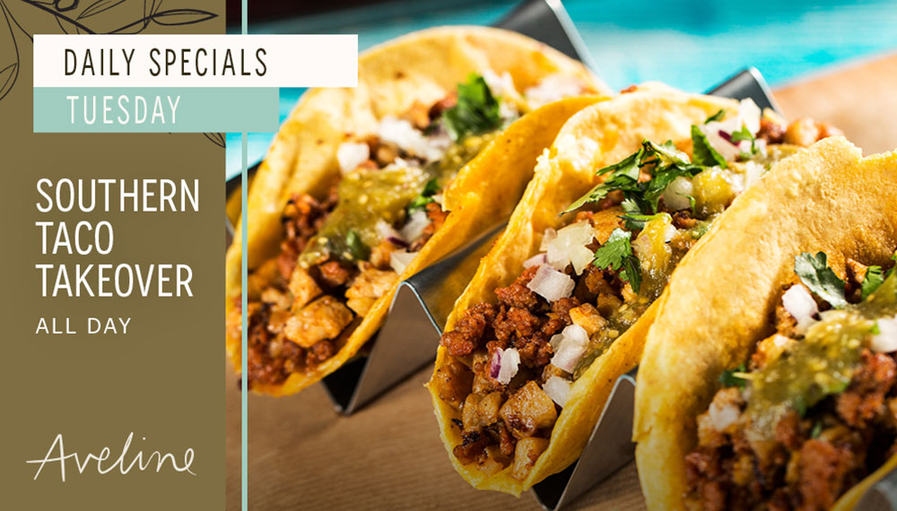 Southern Taco Takeover Tile with Tacos