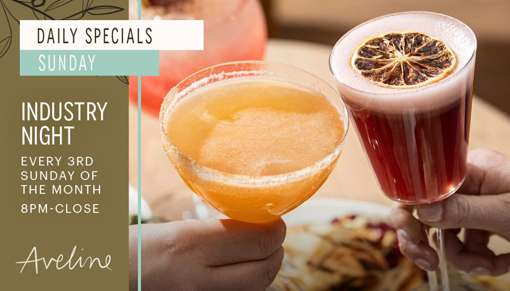 Industry Night Tile with Cocktails